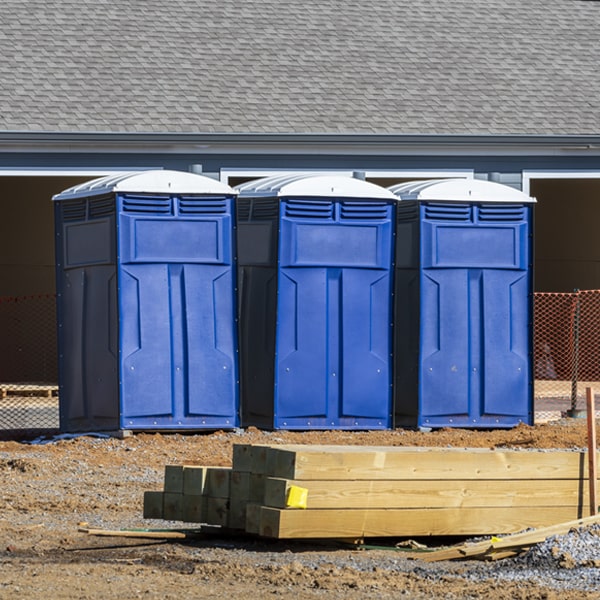 is there a specific order in which to place multiple porta potties in Wenonah